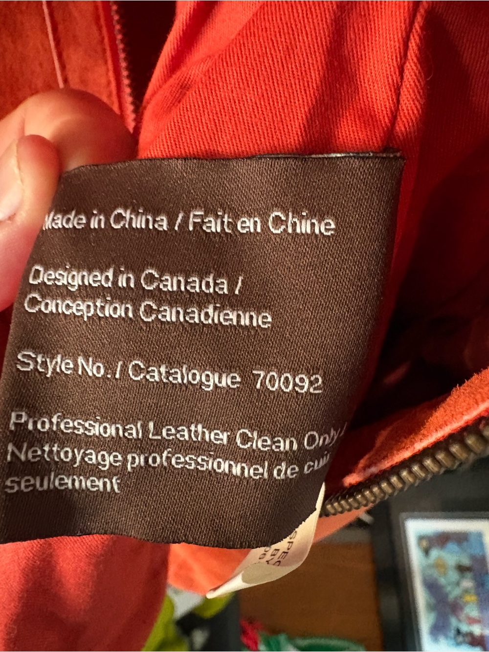 Danier Orange leather Hooded Utility Jacket - Picture 11 of 14